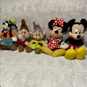 Disney Plush Toy Set - Disney Parks Disney Store 90s/00’s Mickey Minnie Goofy
